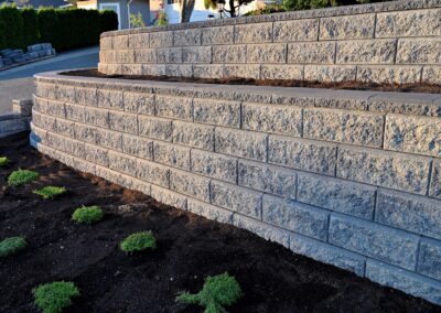 Retaining Wall Build Project in Rocky Hill, CT by A&A Masonry