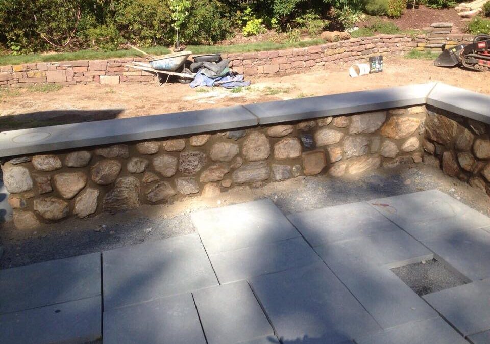 Stone Retaining Wall & Concrete Block Wall Construction in Portland, CT